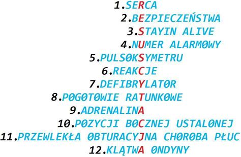 Ułóż krzyżówkę z hasłem resuscytacja Proszę o nie kopiowanie z innych