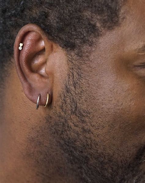 Cartilage Ear Piercing Men