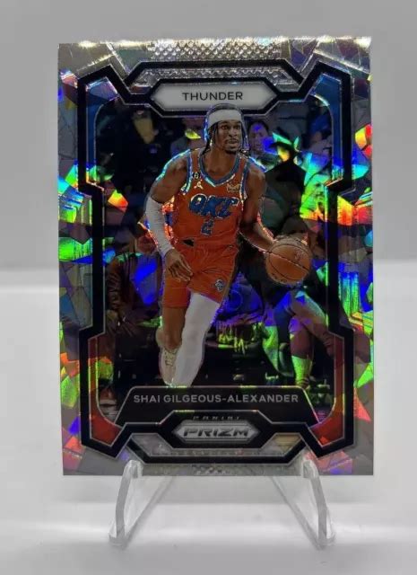 2023 24 PANINI PRIZM Shai Gilgeous Alexander ARGENT CRAQUÉ GLACE PRIX