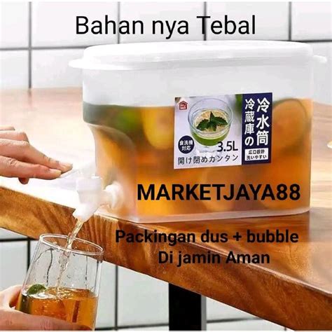 Jual MJ88 Dispenser Jus Minuman 3 5 Liter Minuman Kulkas Teko Air