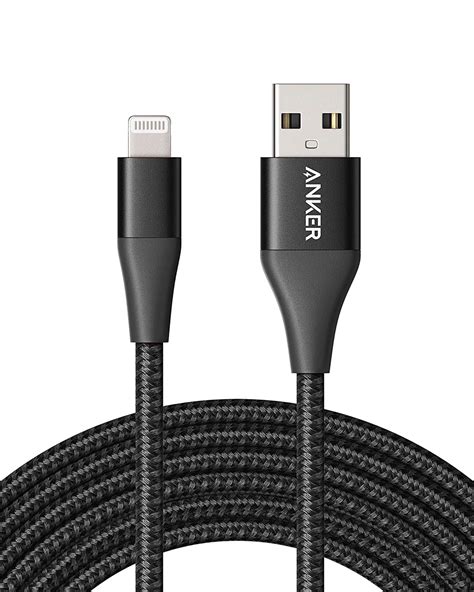 Anker Powerline Ii Braided Nylon Lightning Charging Cable W Pouch