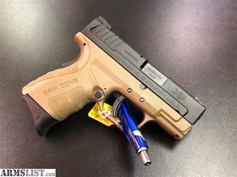 Armslist For Sale Like New Springfield Xd Mod2 9mm Sub Compact Flat Dark Earth Fde With