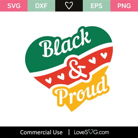 Black And Proud SVG Cut File Lovesvg