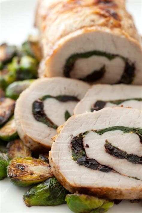 Cranberry Spinach Stuffed Pork Loin Dj Foodie