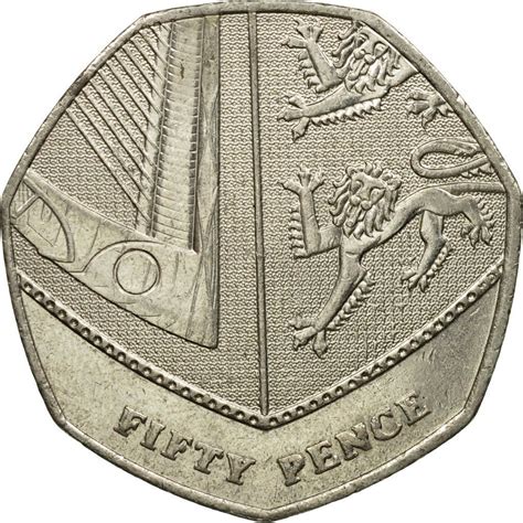 Fifty Pence 2013 Coin From United Kingdom Online Coin Club