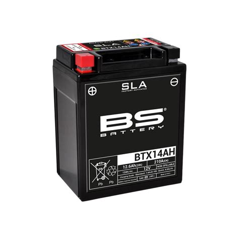 Batterie BS BATTERY SLA sans entretien activé usine BTX14AH