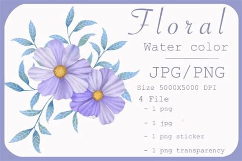 Floral Watercolor Design Clipart Graphic By Tongmon Draw Creative Fabrica