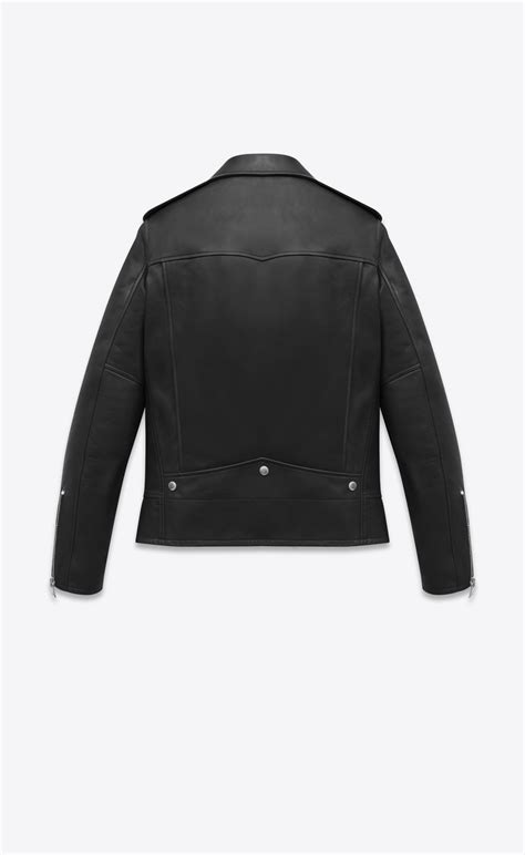 Saint Laurent Motorcycle Jacket In Black Leather YSL