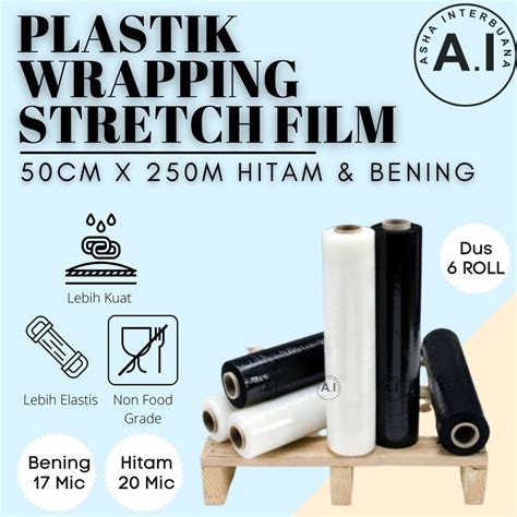 Jual Plastik Stretch Film Wrap Wraping Plastic Wrapping Cm X