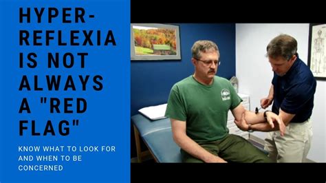 Hyperreflexia without myelopathic symptoms - YouTube