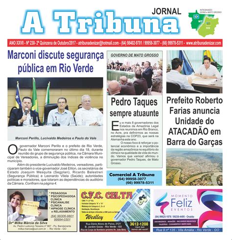 Jornal A Tribuna Edi O N Jornal A Tribuna Jornal Mais