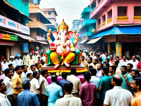 Ritual De Ganesh Chaturthi Tradición Cultural