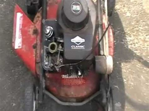 Old Briggs And Stratton Lawnmower Finally Running YouTube