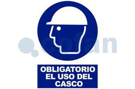 Señal Obligación Pictorama Y Texto Uso Obligatorio De Casco — Racnet