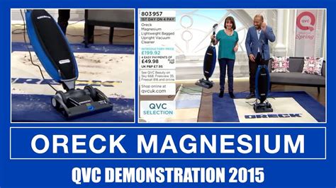 Oreck Magnesium Vacuum Cleaner QVC Demonstration 2015 YouTube