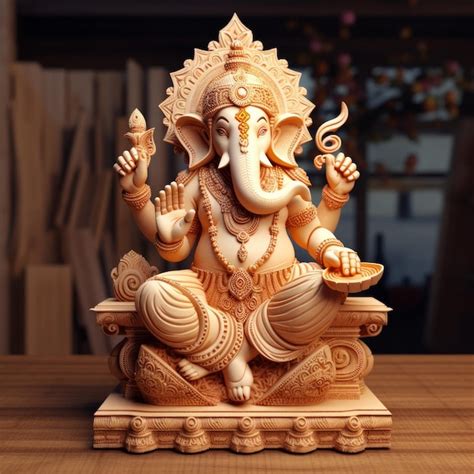 Premium Photo Ganesh Artwork D Generative Ai