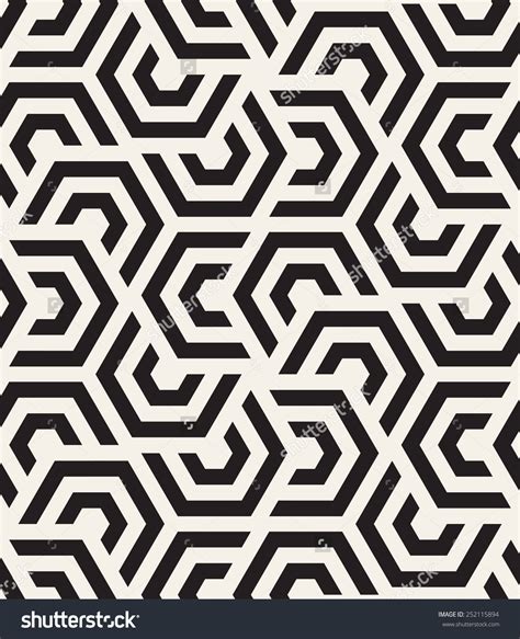 Vector Seamless Pattern Modern Stylish Texture Repeating Geometric