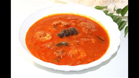 ചമമൻ കടപള ഇടട കറ Kudampuli etta Chemmeen curry Kerala