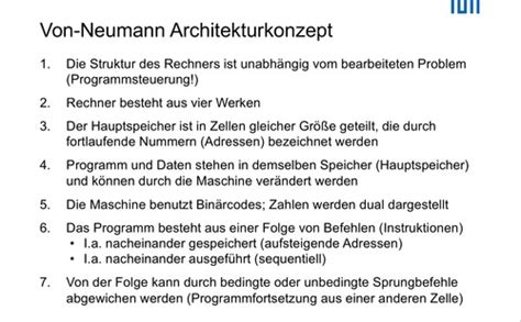 Von Neumann Architektur Flashcards Quizlet