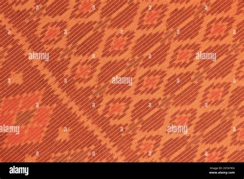 Thai Fabric Pattern On Background Stock Photo Alamy