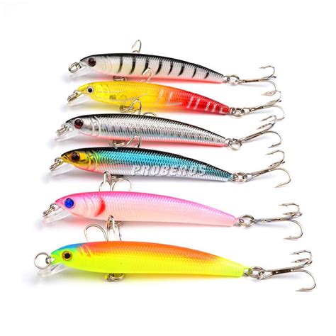 3D Holographic Minnow Fishing Lure 7 5cm 5 6g Bionic Transparent