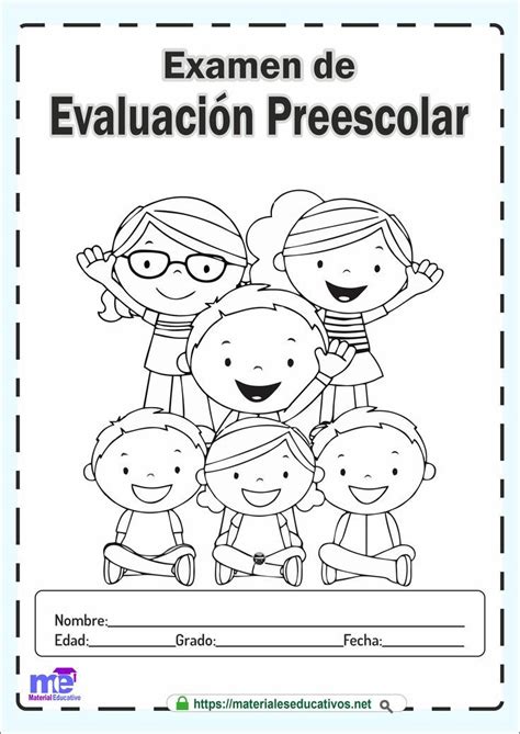 Examen De Evaluaci N Preescolar Evaluaciones Para Preescolar