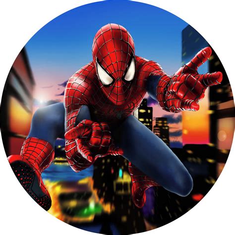 Painel Redondo Tecido Homem Aranha X C Elastico Rd