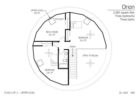 Floor Plan Dl Monolithic Dome Institute