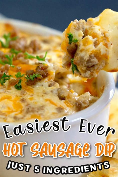 Sausage Dip With Cream Cheese And Cheddar Recipe Best Appetizer