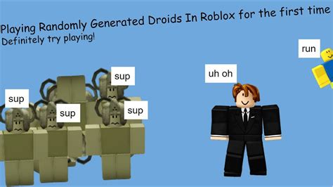 Playing Randomly Generated Droids For The First Time Randomly Generated Droids Roblox Youtube