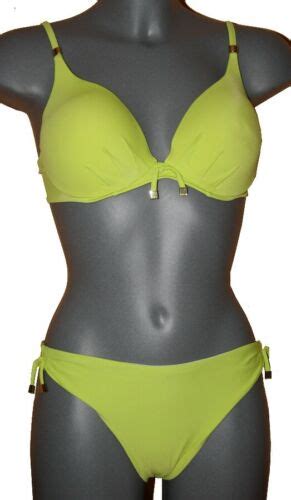 BÜGEL BIKINI mit SOFTCUPS lemon green gelb grün Gr 40 oder 42 CUP B