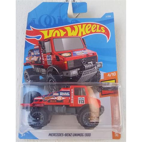 Xe mô hình Hot Wheels Mercedes Benz Unimog 1300 FYB55 Đồ chơi trẻ em