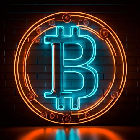 Premium Photo Bitcoin Logo Neon Sign