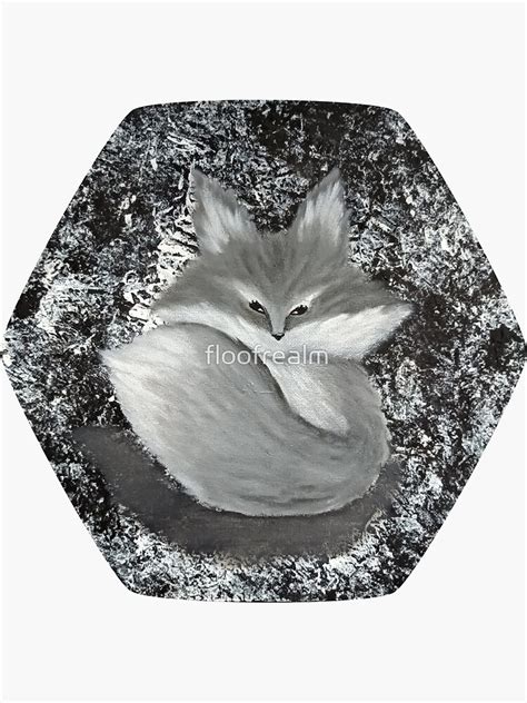 Cute Fluffy Fox Sticker For Sale By Floofrealm Redbubble