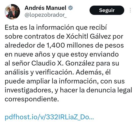 ALARCÓN on Twitter RT Xochitl2024 Presidente lopezobrador