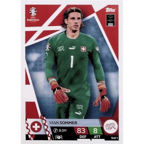 Buy Cards Yann Sommer Swiss Topps Match Attax Euro