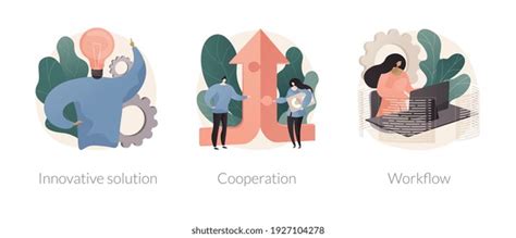 Business Efficiency Abstract Concept Vector Illustration Stock Vector