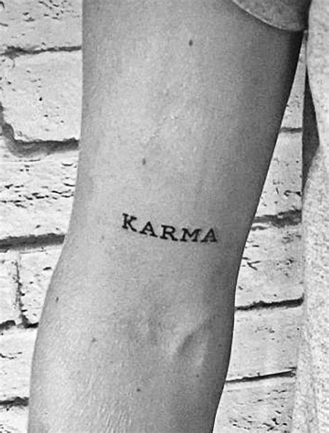 Karma Tattoo Tatuagem De Karma Karma Ideias De Tatuagens