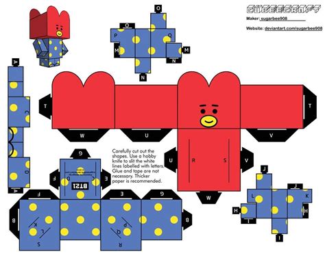 Tata Bt Cubeecraft By Sugarbee On Deviantart Paper Doll