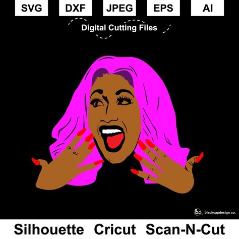 Cardi B Svg Cut File Etsy