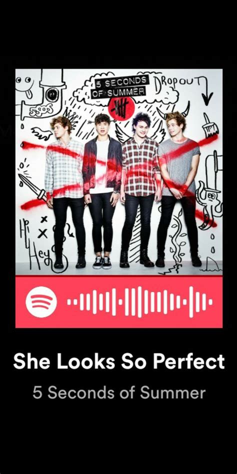 She Looks So Perfect 5sos Spotify Code Codigos