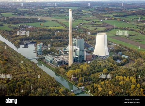 Luftaufnahme Bergkamen Kraftwerk Datteln Hamm Kanal Heil Bergkam