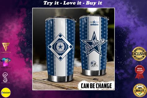 Personalized Nfl Dallas Cowboys Team Custom Stainless Steel Tumbler