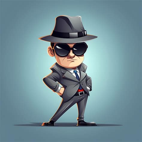 Premium Ai Image Ilustration Art Retro Style Spy Theme Funny Secret