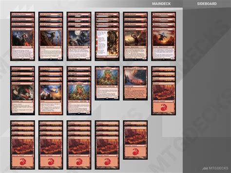 Standard Standard Mono Red Aggro By Arne Huschenbeth Deck By