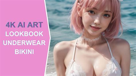 [4k] Ai Art Floral Bikini Lookbook フローラルビキニルックブック 꽃무늬 비키니 룩북 Youtube