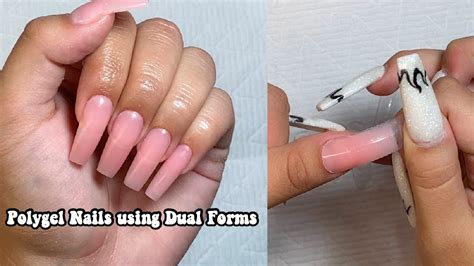 Easy Polygel Nails Designs Using Dual Forms Fashion Style Beauty