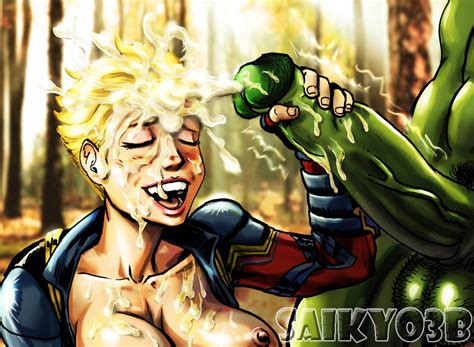 Captain Marvel Gamma Cumshot By Saikyo B Hentai Foundry
