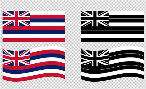 Hawaii State Flag Svg Vector Clip Art Cut Files For Cricut Etsy