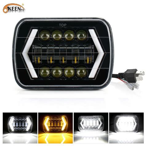 OKEEN faro LED para coche luces DRL H4 de Ojos de ángel para Jeep